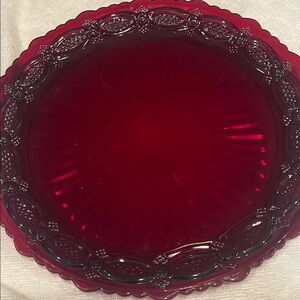 Elegant Red Glass Cape Code